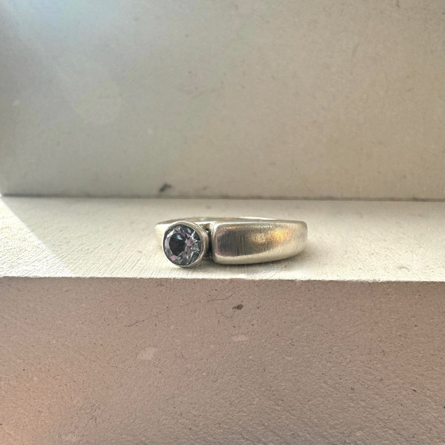Aquamarine Ring in Silver