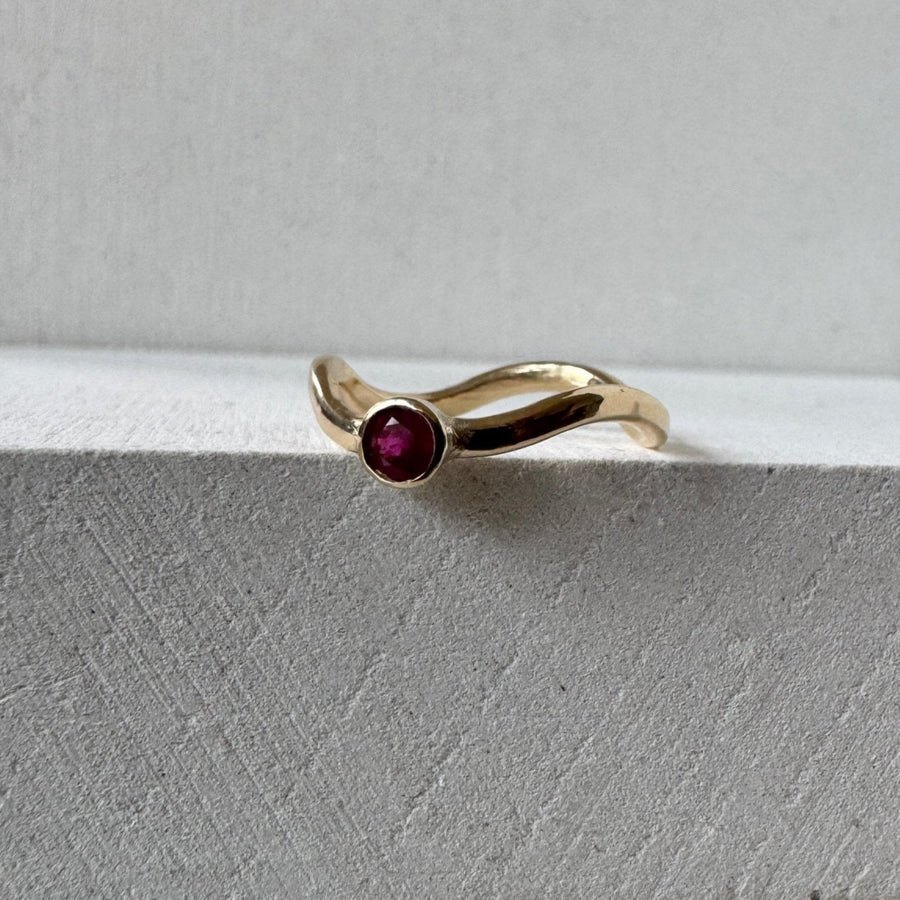 Ruby Anya Ring in Gold