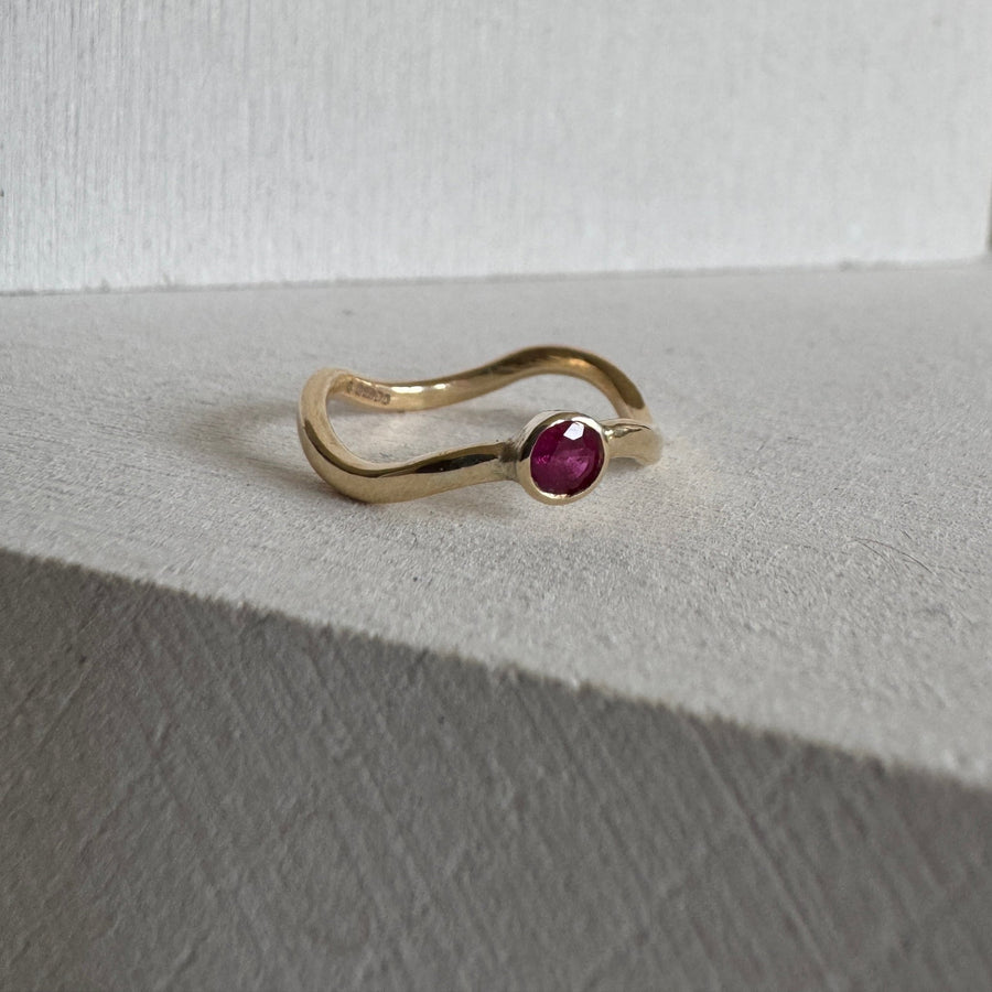 Ruby Anya Ring in Gold