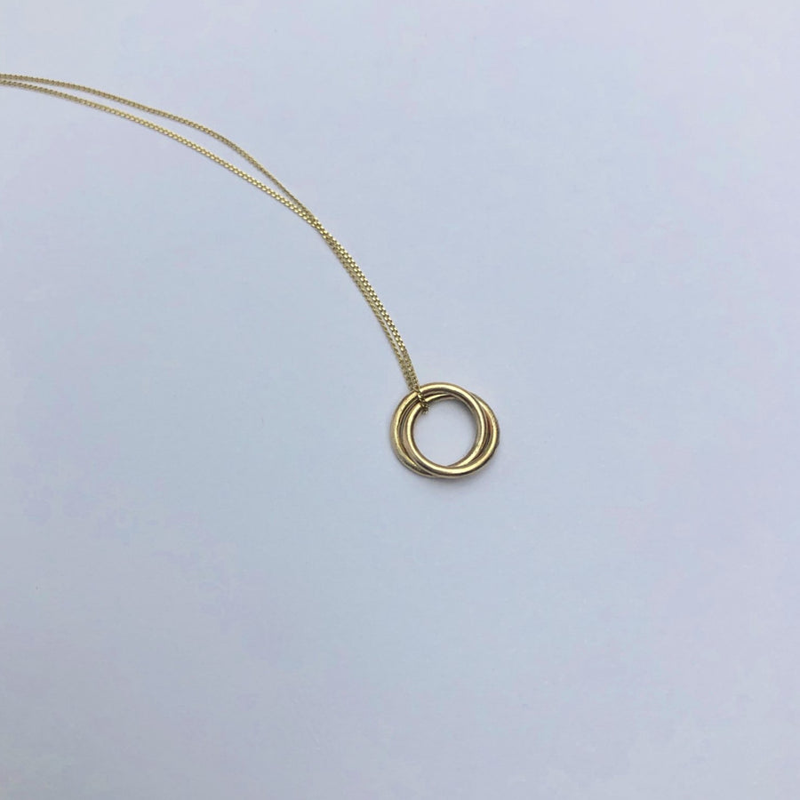Mini Hoops Necklace in Gold