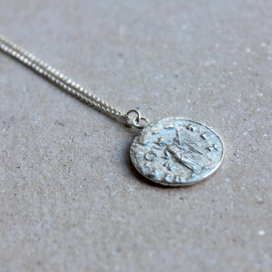 Coin Necklace in Silver