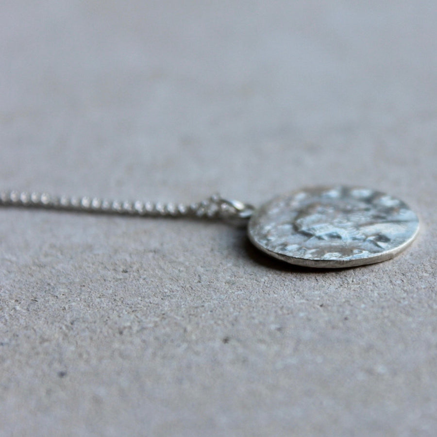 Coin Necklace in Silver