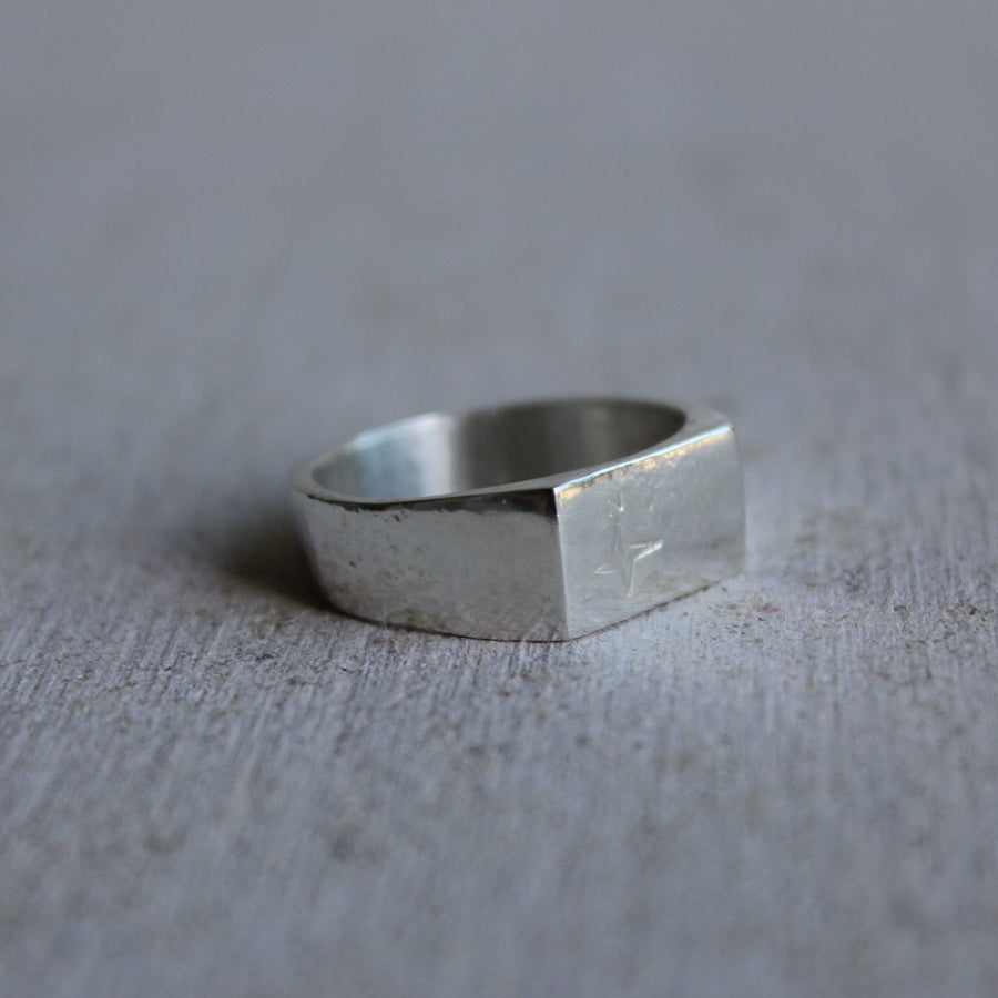 North Star Ring in Silver