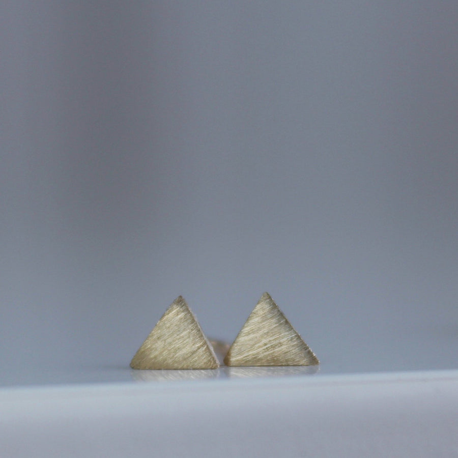 Triangle Studs in Gold
