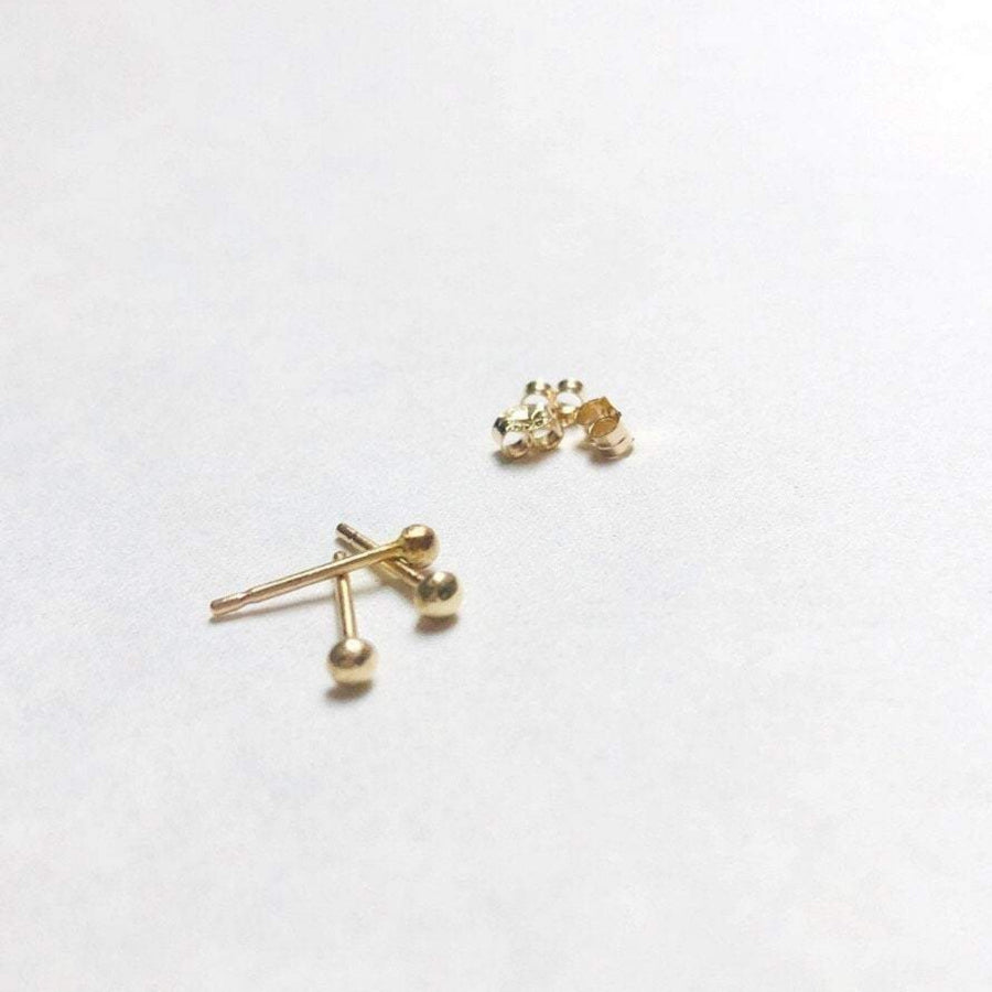 Small Ball Studs in Gold